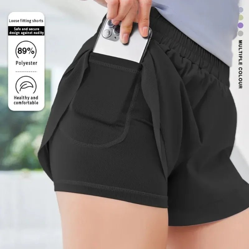 Women Quick-Dry Running Shorts Built