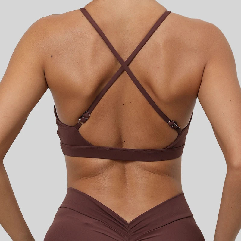 High-Performance Sports Bra – Quick-Dry Crossover Fit