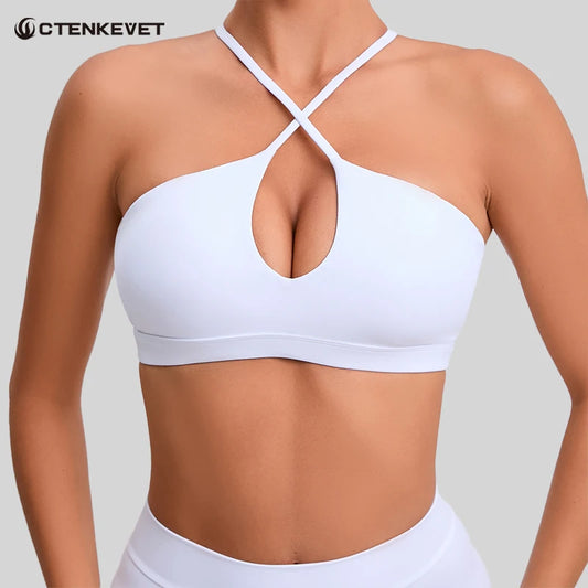 Quick-Dry Sexy Sports Bra – Breathable Workout & Yoga Gym Top for Women