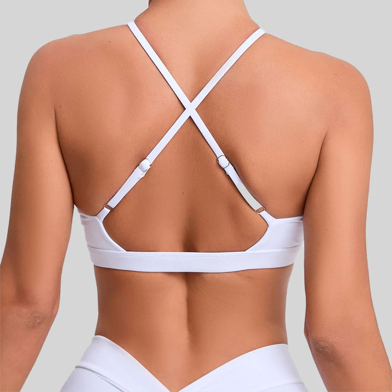 High-Performance Sports Bra – Quick-Dry Crossover Fit