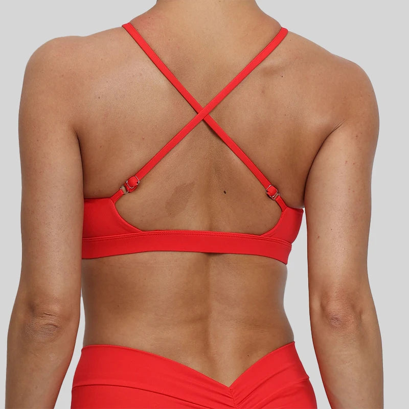 High-Performance Sports Bra – Quick-Dry Crossover Fit