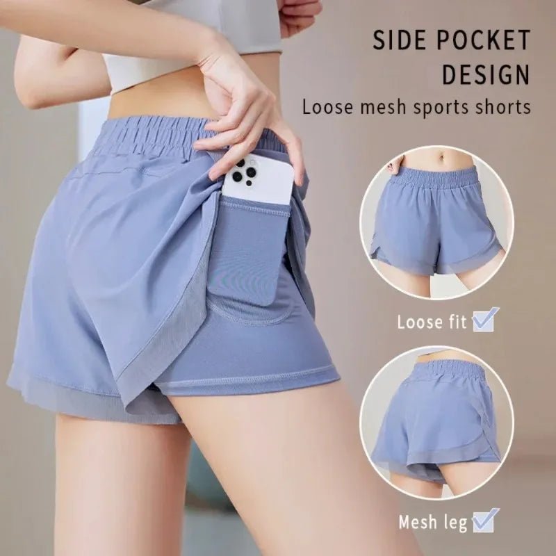 Women Quick-Dry Running Shorts Built