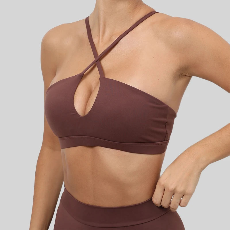 High-Performance Sports Bra – Quick-Dry Crossover Fit