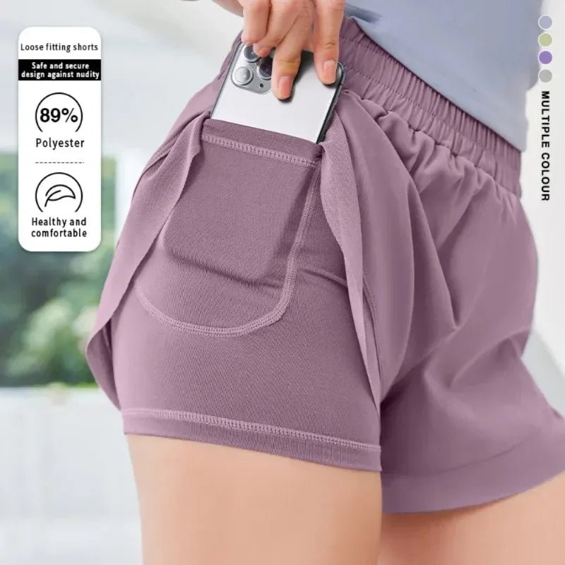 Women Quick-Dry Running Shorts Built