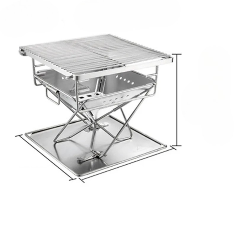 Foldable Stainless Steel BBQ Grill