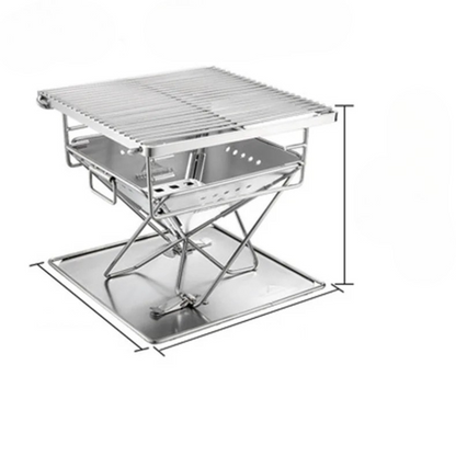 Foldable Stainless Steel BBQ Grill