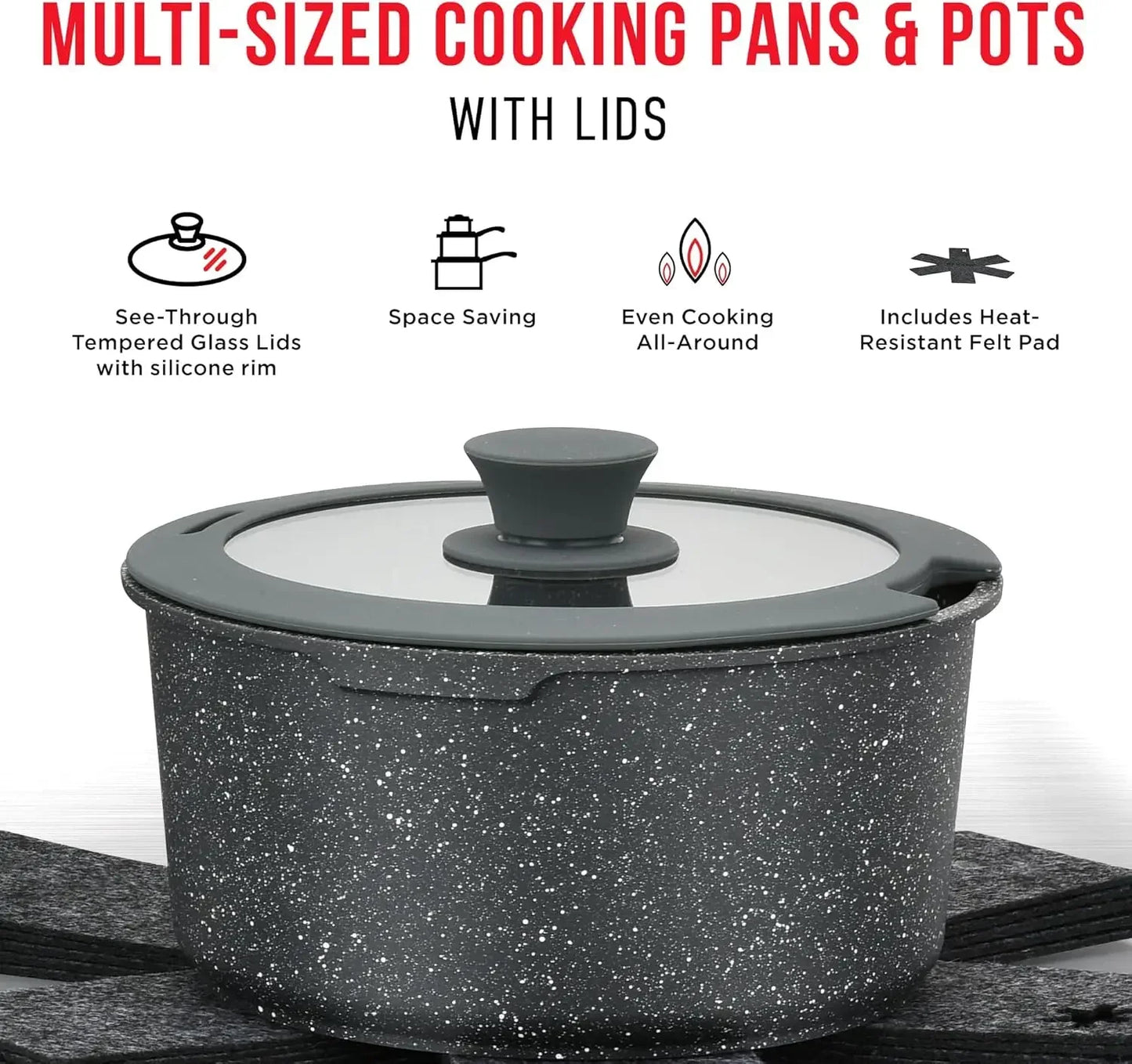 Bakken 15-Piece Non-Stick Cookware Set