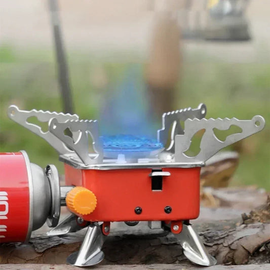 Portable Folding Camping Stove – Windproof Outdoor Gas Burner for Backpacking, Hiking & BBQ