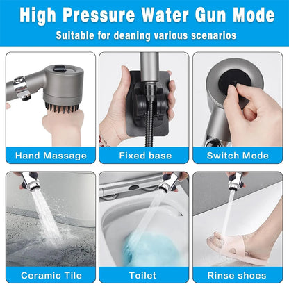 3-Mode High-Pressure Shower Head