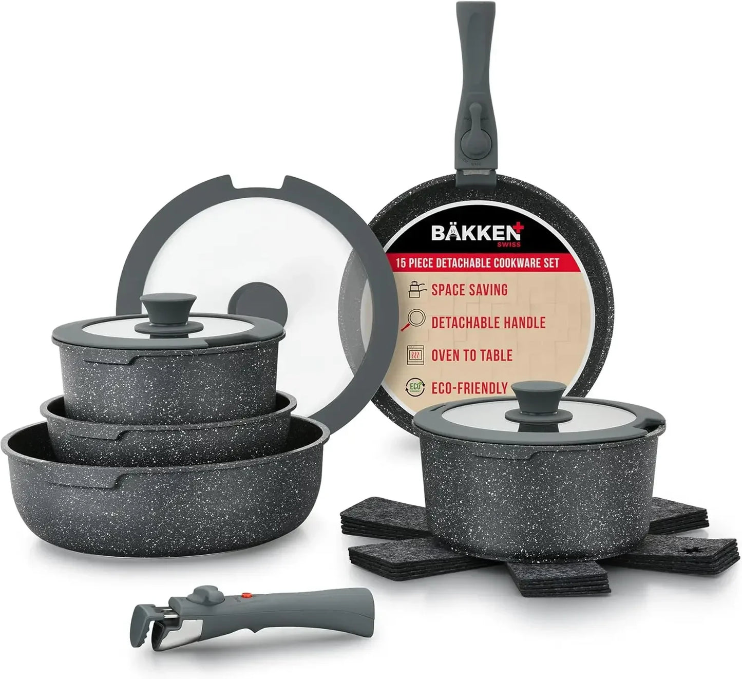 Bakken 15-Piece Non-Stick Cookware Set