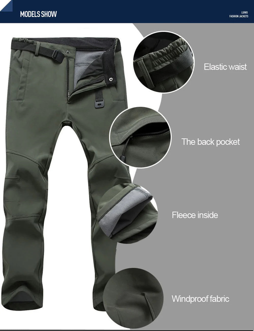 Men's Winter Softshell Pants