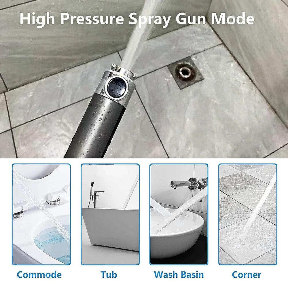 3-Mode High-Pressure Shower Head