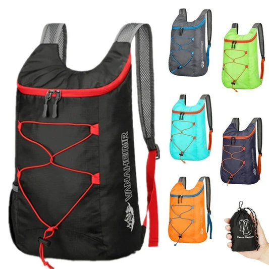 Multifunctional Outdoor Folding Backpack – Lightweight Waterproof Nylon Travel & Hiking Daypack