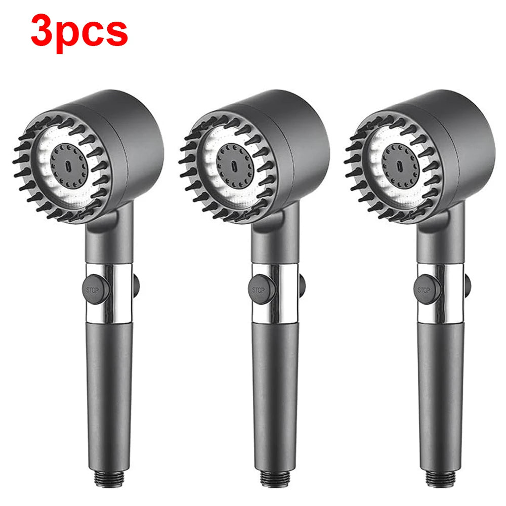 3-Mode High-Pressure Shower Head