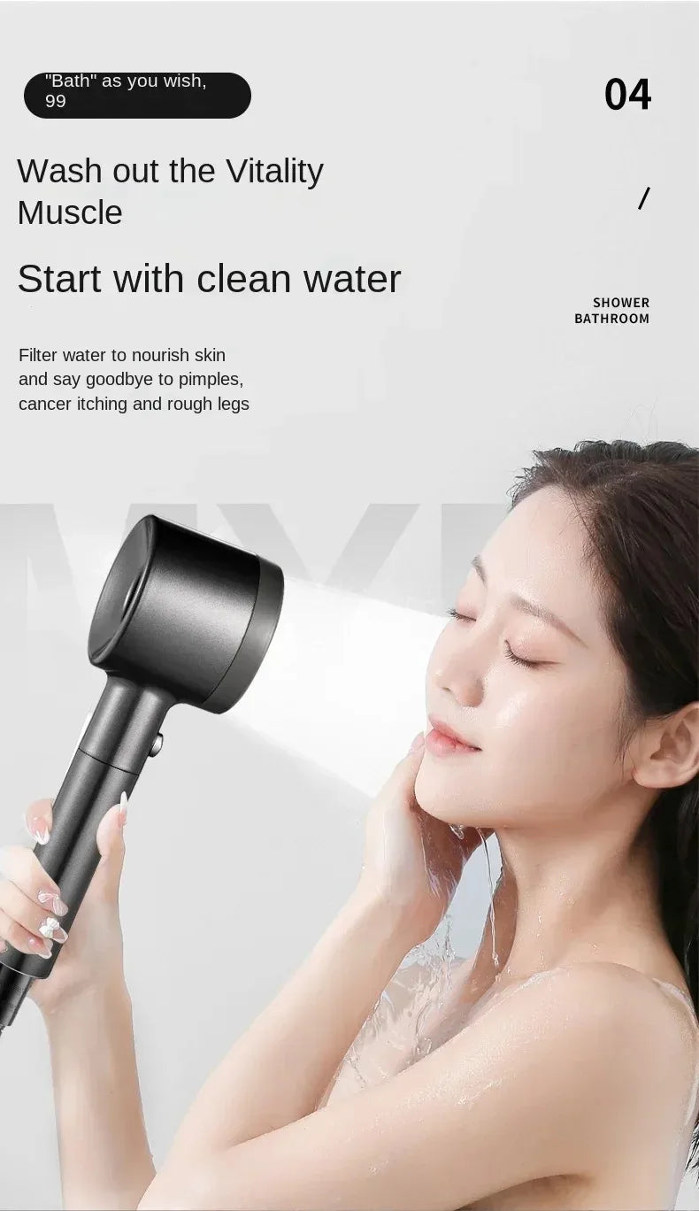 7-in-1 High-Pressure Shower Head