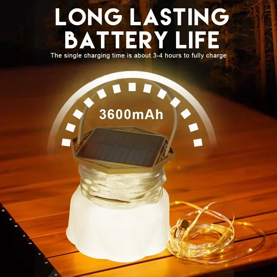 2-in-1 RGB Camping Light String